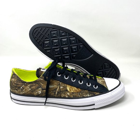 Converse Men's Size 12 169683F CTAS OX Brown Tree Camo Print Canvas Low Sneakers - Picture 2 of 11